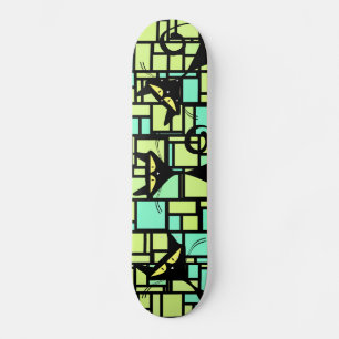 Skateboard Platines pour chats noirs