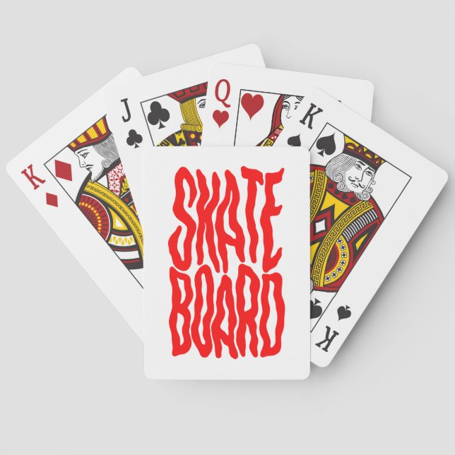 Skateboard Playing Cards (Back)