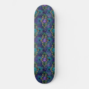 Skateboard Plumes de paon girly Papillon Fantaisie 