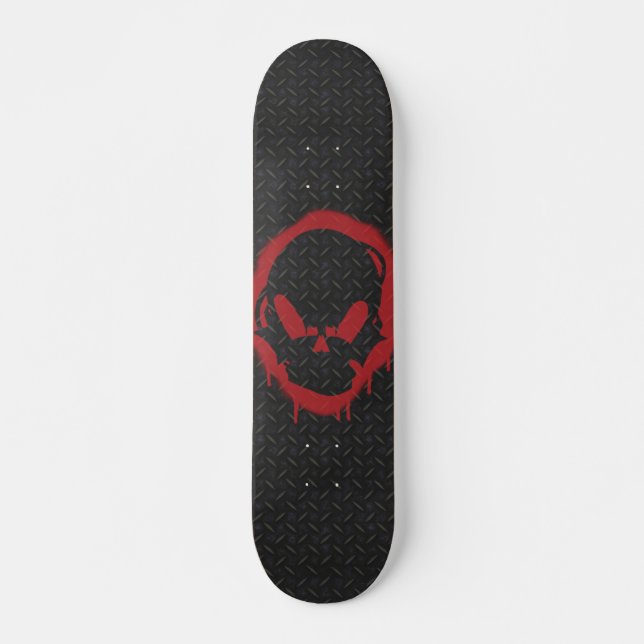 Skateboard Pochoir de pulvérisation (Devant)
