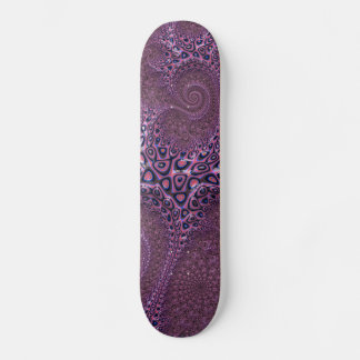 Skateboard Poctopus rose Abstrait fractal
