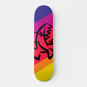 Skateboard Poisson arc-en-ciel