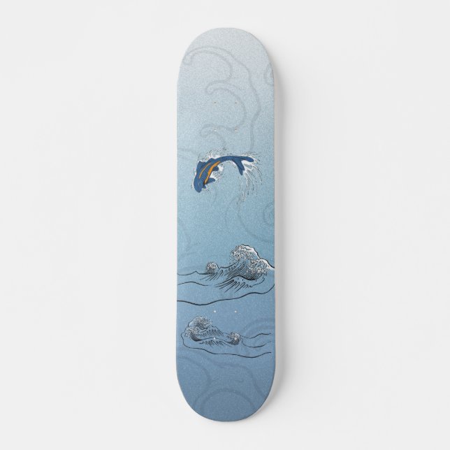 Skateboard Poissons hors de l'eau (Devant)