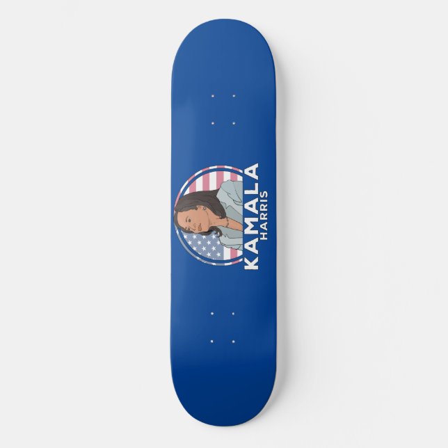 Skateboard Politique Kamala Harris (Recto)