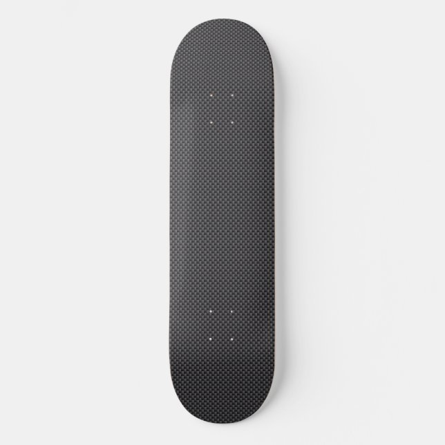 Skateboard Polymère en fibre de carbone noir et gris (Recto)