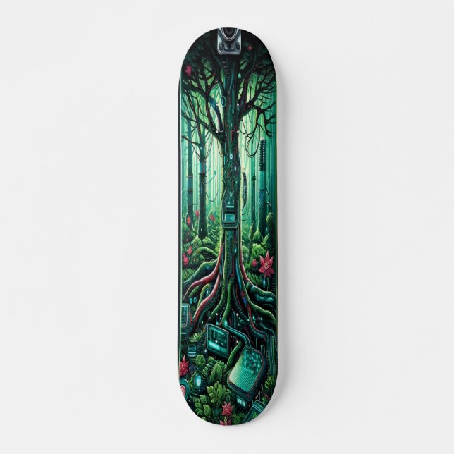Skateboard "Pont de croissance cybernétique" (Devant)