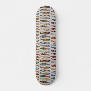 Skateboard Pont Fish Pattern