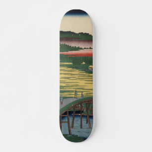 Skateboard Pont Omokage Vintage Ukiyo-e Art japonais