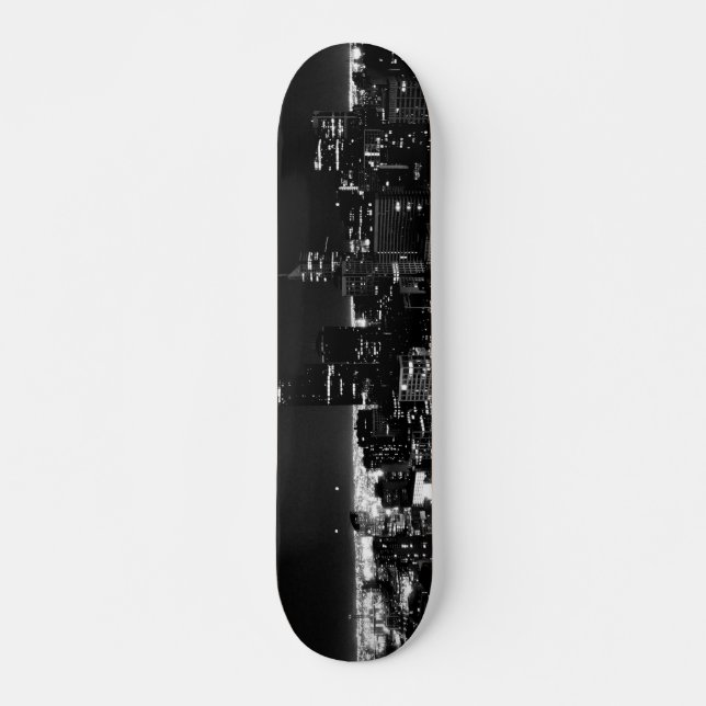 Skateboard Pont personnalisé Skyline (Devant)