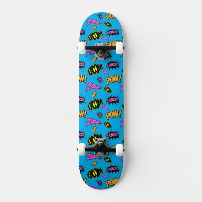 Skateboard Pop Art Comic Dessin dessiné (Recto)