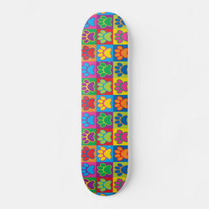 Skateboard Pop Art Paws