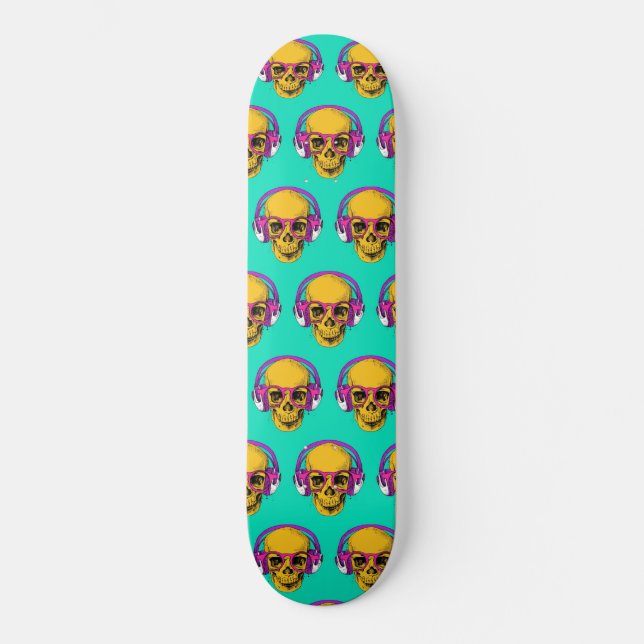 Skateboard - Pop Art Skull (Front)
