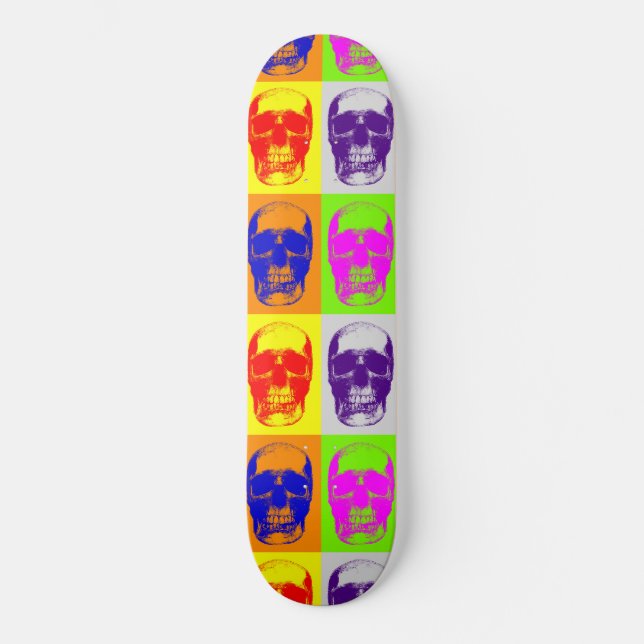 Skateboard Pop Art Skull Skull (Recto)