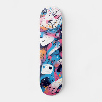 Skateboard Pop électrique : Patins à skateboards rose néon
