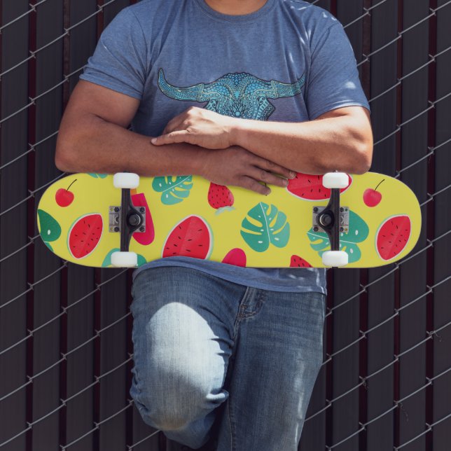 Skateboard Popsicle, cerise, fraise et pastèque (Extérieur 3)