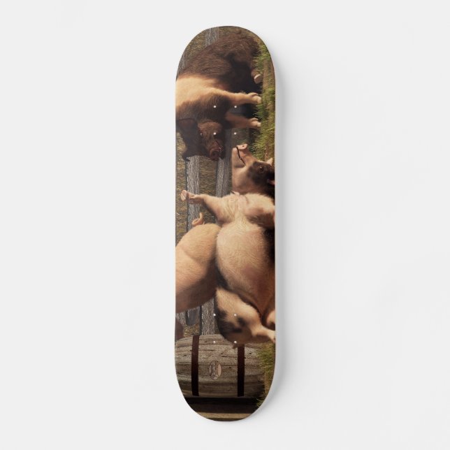 Skateboard Porcs ivres (Recto)