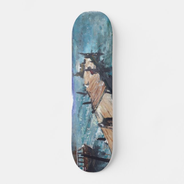 Skateboard Port par la mer (Recto)