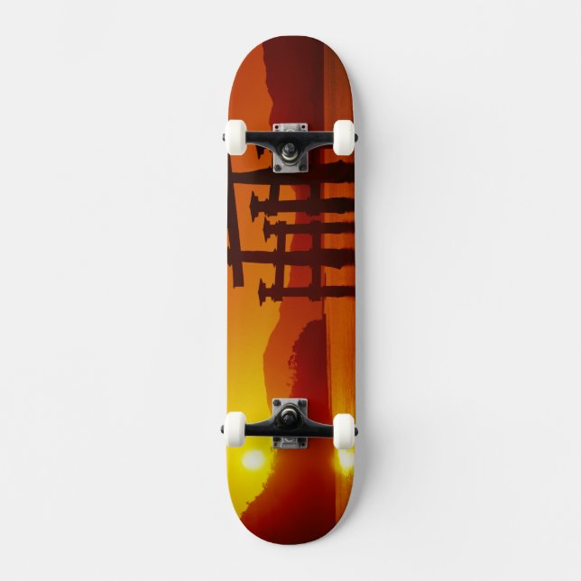 Skateboard Porte O-Torii, sanctuaire d'Itsukushima, Miyajima, (Recto)