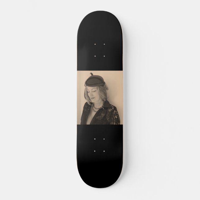 Skateboard Portrait d'une belle femme (Recto)
