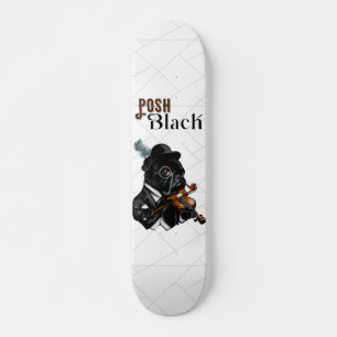 Skateboard Posh Black Frenchie Bulldog