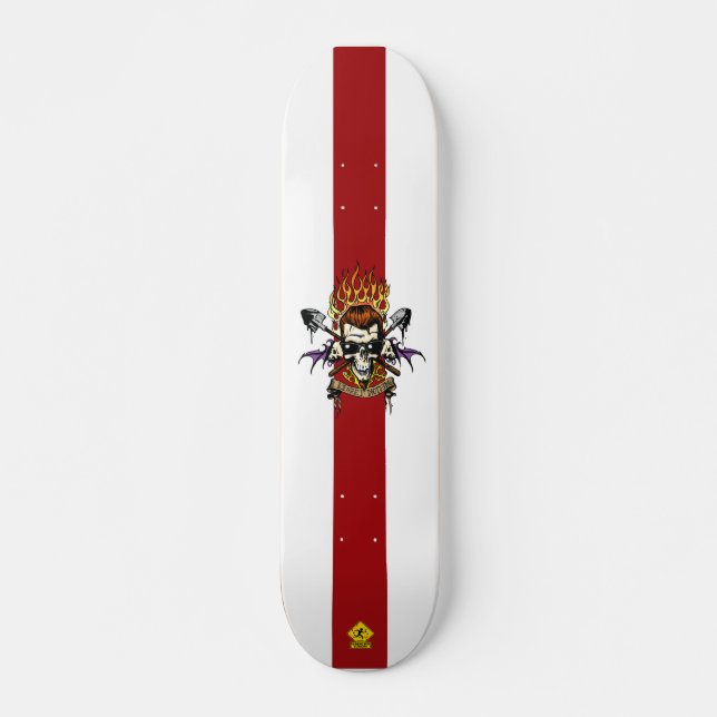 SKATEBOARD POSTAL 3 DUDE SKULT LONG BOARD (Devant)