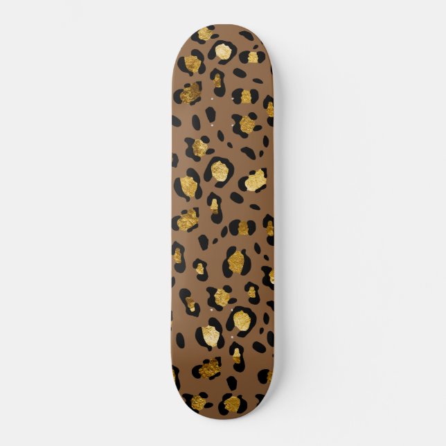 Skateboard Poster de animal léopard Glam #29 #motif #décorati (Recto)