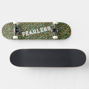 Skateboard POSTER DE ANIMAL sauvage léopard vert clair sans c