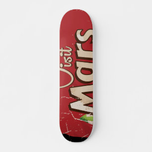 Skateboard Poster Vintage voyage Mars