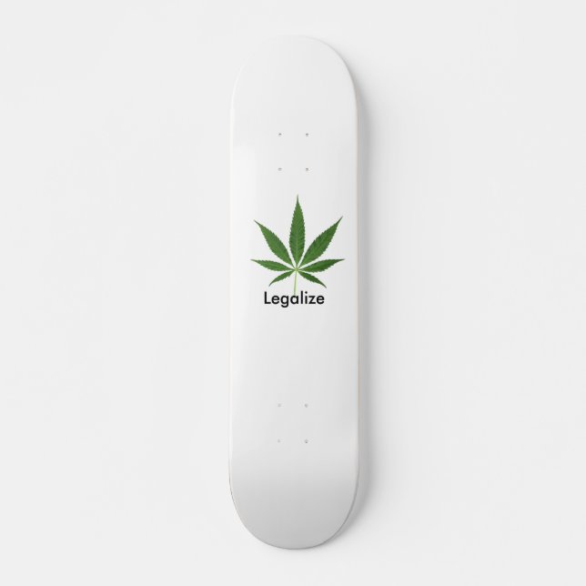 Skateboard Potleaf, légalisent (Devant)