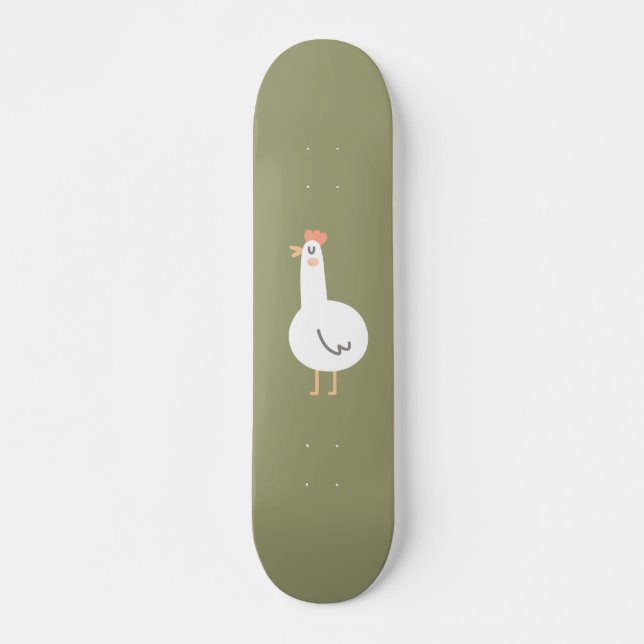 Skateboard Poulet heureux (Devant)
