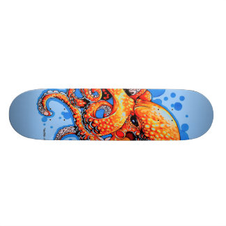 Skateboard poulpe orange