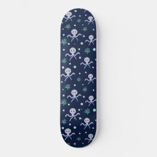 Skateboard Poulpe sous la mer motif pour enfants