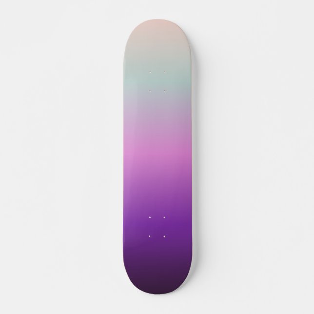 Skateboard pourpre bleu (Devant)