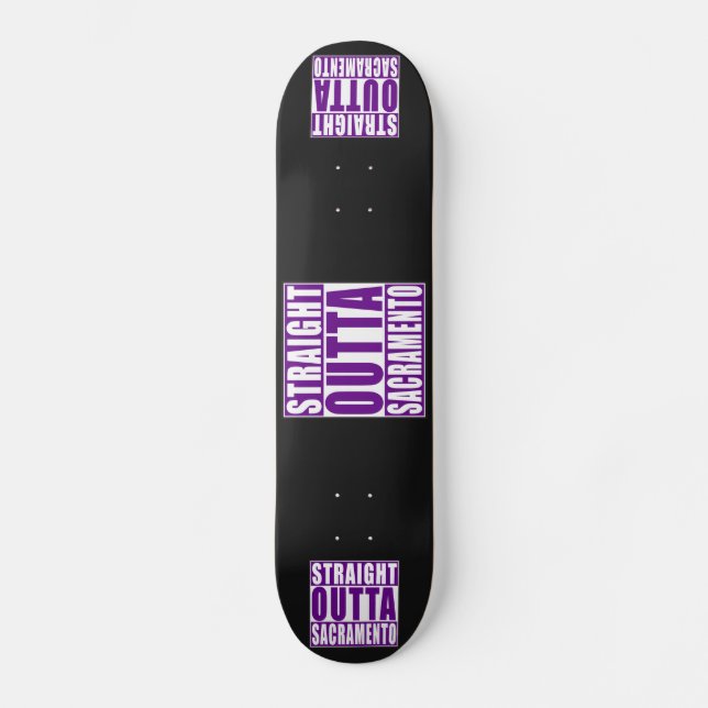 Skateboard Pourpre droit d'Outta Sacramento (Recto)