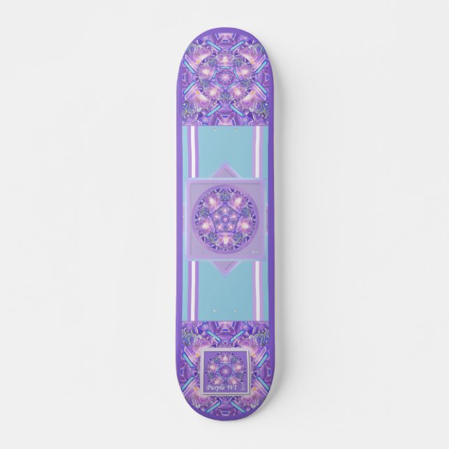 Skateboard Pourpre W1 (Devant)