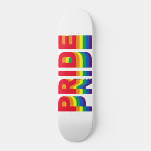 Skateboard Pride lgbt lgbtq queer gay rainbow couleurs rétro