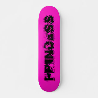 Skateboard Princesse de style Grunge rose chaud