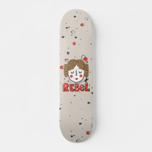 Skateboard Princesse Leia Doodle