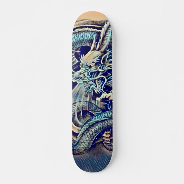 Skateboard Pro plate-forme de parc de dragon chinois urbain (Devant)