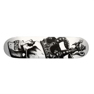 Skateboard Profil de roi de crâne