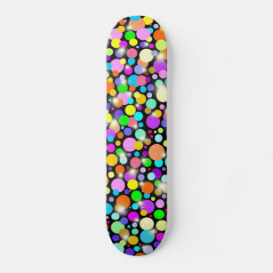 Skateboard Psychedelic Colors Spheres