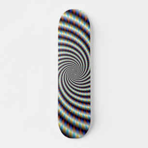 Skateboard Psychedelic Swirl