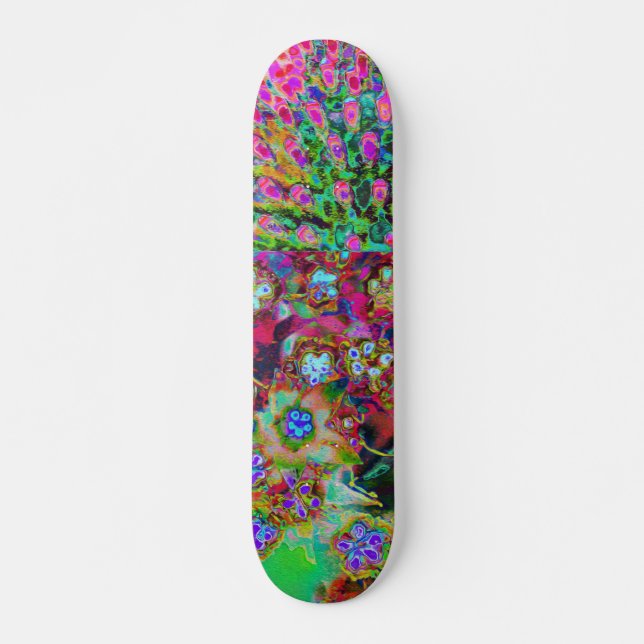 Skateboard Psychédélique Abstrait Purple Sedum Super (Devant)