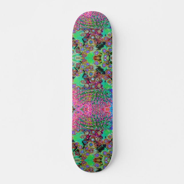 Skateboard Psychédélique Abstrait Purple Sedum Super (Devant)
