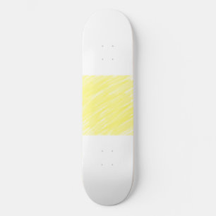 Skateboard publicité jaune pastel personnalisée couleur solid