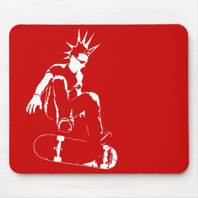 skateboard punk mouse pad (Front)