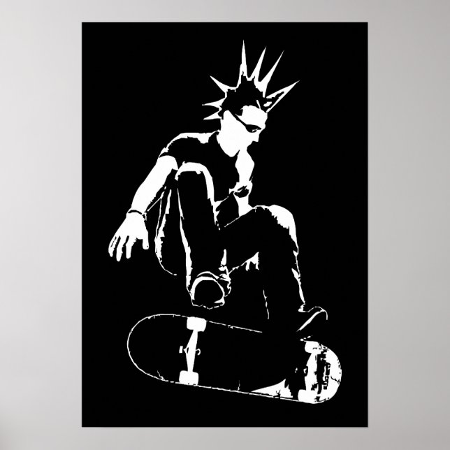 skateboard punk poster (Front)