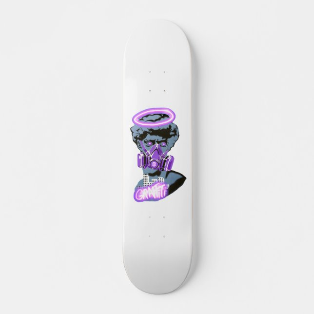 Skateboard purple graffiti (Devant)