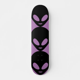 SKATEBOARD PURPLE SKATEBOARDS COOL ALIEN