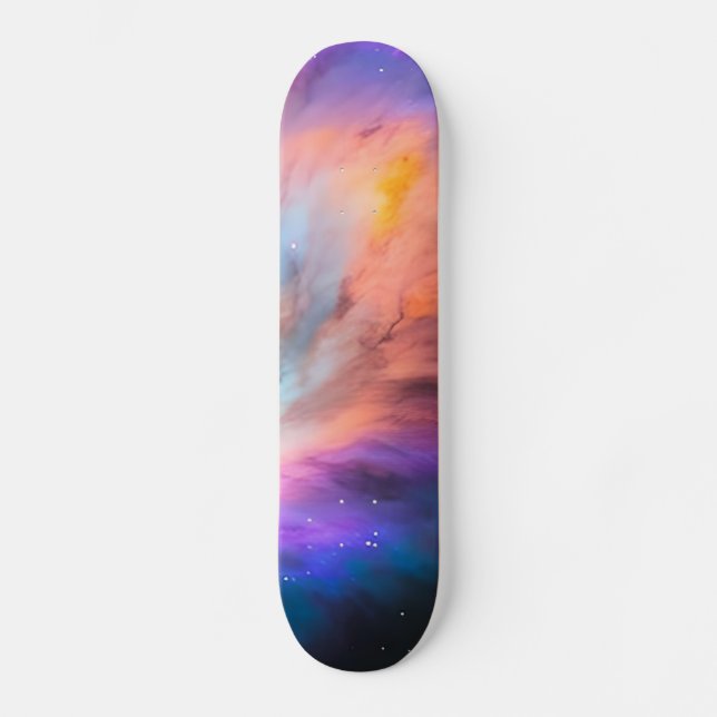 Skateboard Purple Turquoise Galaxy Nebula Dream #1 (Recto)